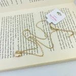 گردنبند زنانه ژوپینگ مدل قلب طلایی